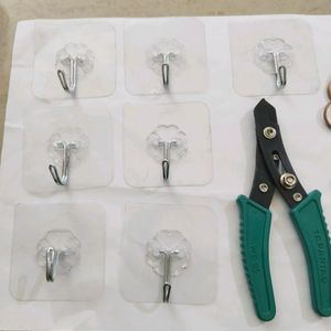 Tools (Hooks,wire Cutter,Stapler,Copper Rings)