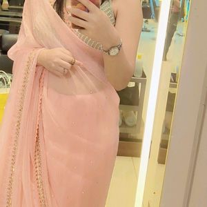 Women Festival Embellished Organza Saree