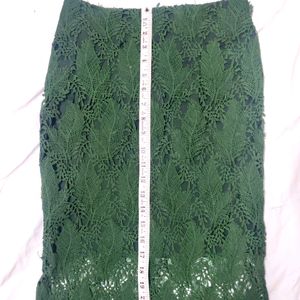 Dark Green Pencil Skirt