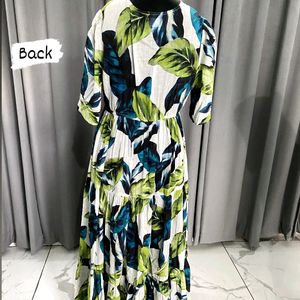 Green Printed Dress