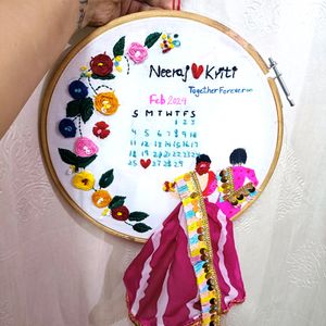 Wedding Handmade Embroidery Hoop