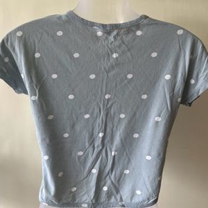 Polka dot Crop T-shirt