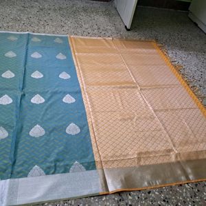 Embossed Pattu Saree