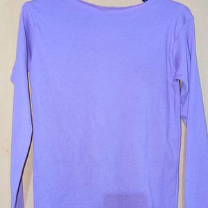 Lavender Ribbed Trendy Top