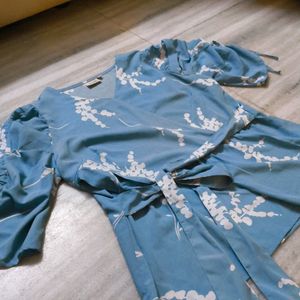 Selling Blue Aline Formal Wear Top