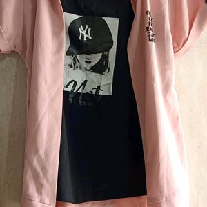 T-shirt With Attached Jacket