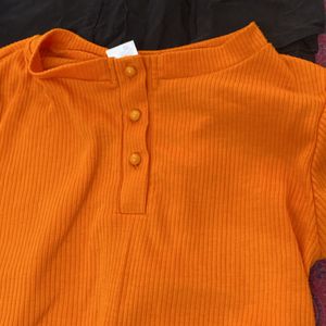 Co Ord Orange And Black - Brand New