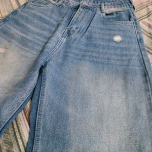 High waist Blue Colour Denim Jeans