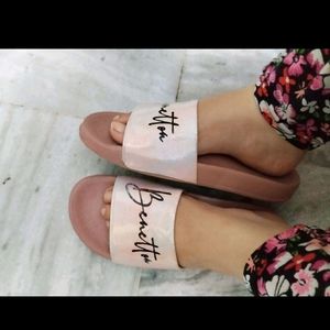 Pink Benetton Slippers