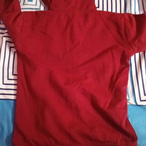 Red Pepe Jeans Hoodie With Free Lower