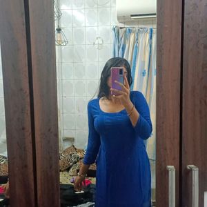 Short Blue Kurti