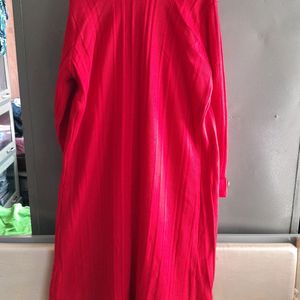 Women Clothes Red Kurta