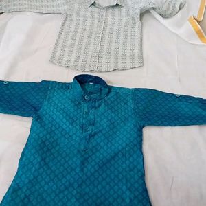 Combo Of 2 One Shirt And Kurta For Boys