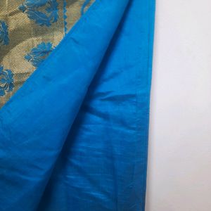 Silk sari With Golden Thread Work