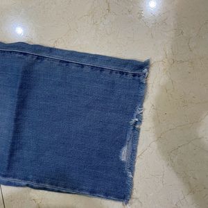 Uniqlo Raw Hem Flared Denim.