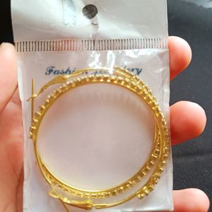 Big Studded Hoops