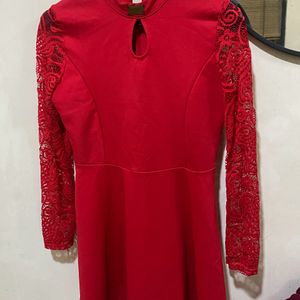 cute Girl Red Party Dress( Function, Cottage Core)