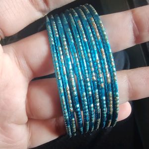 Blue And Gold Bangles