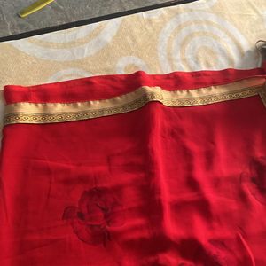 georgette saree like new