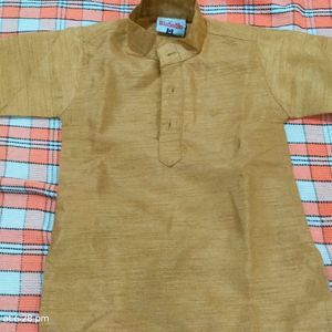 Tan Colour Kurta Pajama For Baby Boy