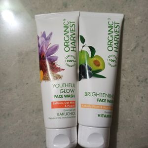 Organic Harvest Serum N Face wash Combo