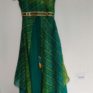 Beautiful Green Dress With Dupatta