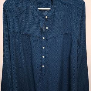 Navy Blue Levi's Cotton Shirt Top