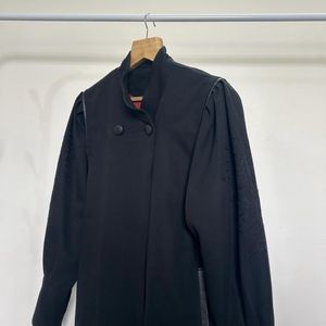 Black Long Vintage Coat