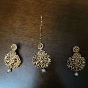 Maangtika Earrings Combo