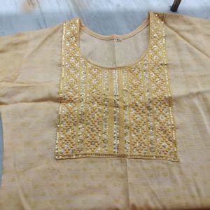 Golden Kurti For Women