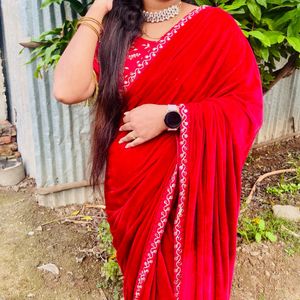 Velvet Saree