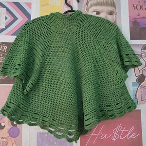 Crochet Green Cardigan