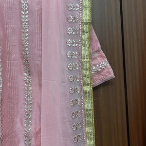 Women Pink Palazzo Suit Set