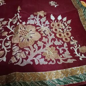 Maroon Brasso Saree