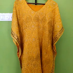 Fulkari Mirror Work Nancy Kaftan/New With Tag