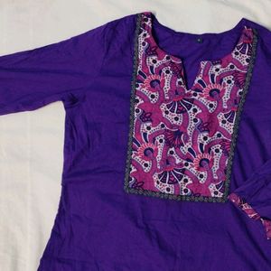 Purple Short Kurti