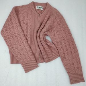 Pink Twist Knit Cardigan ✨