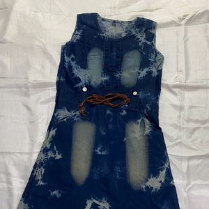 DENIM SHORT PRETTY DRESS