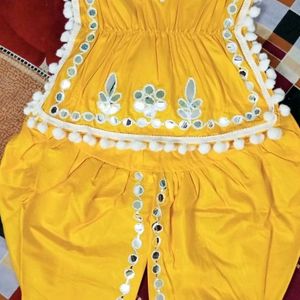 New/Unused Baby Girl Dhoti Set