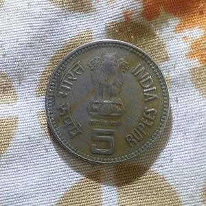 Pandit Jawaharlal Nehru 1989 5rupees Coin