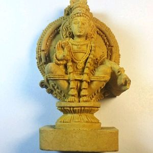 Lord Ayyappan Ayyappa Clay Devotional Idol