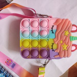 Unicorn Pop it Sling Bag For Kids