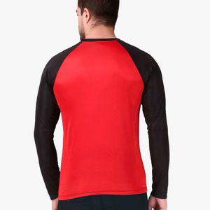 CORWOX Full Sleeves Red & Black Sports T-Shirt