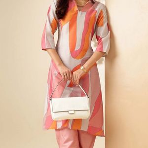Collar Shirt With Pant Co-ords Set For Women