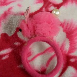 Pink colour Rabit Rubber Band