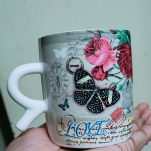 New Coffee Mug In Vintage Theme Print