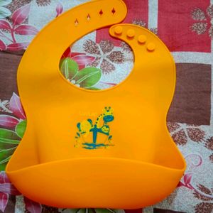 LuvLap Silicone Baby Bib for Feeding