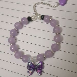 Purple Bow Bracelet