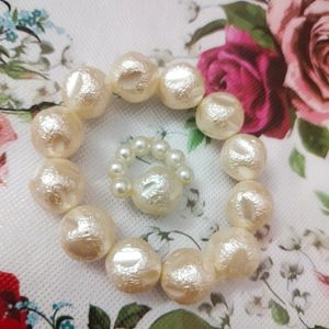 Pearl Bracelet & Ring Combo