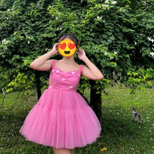 Pink Dress 😍💖Free HairAccessories